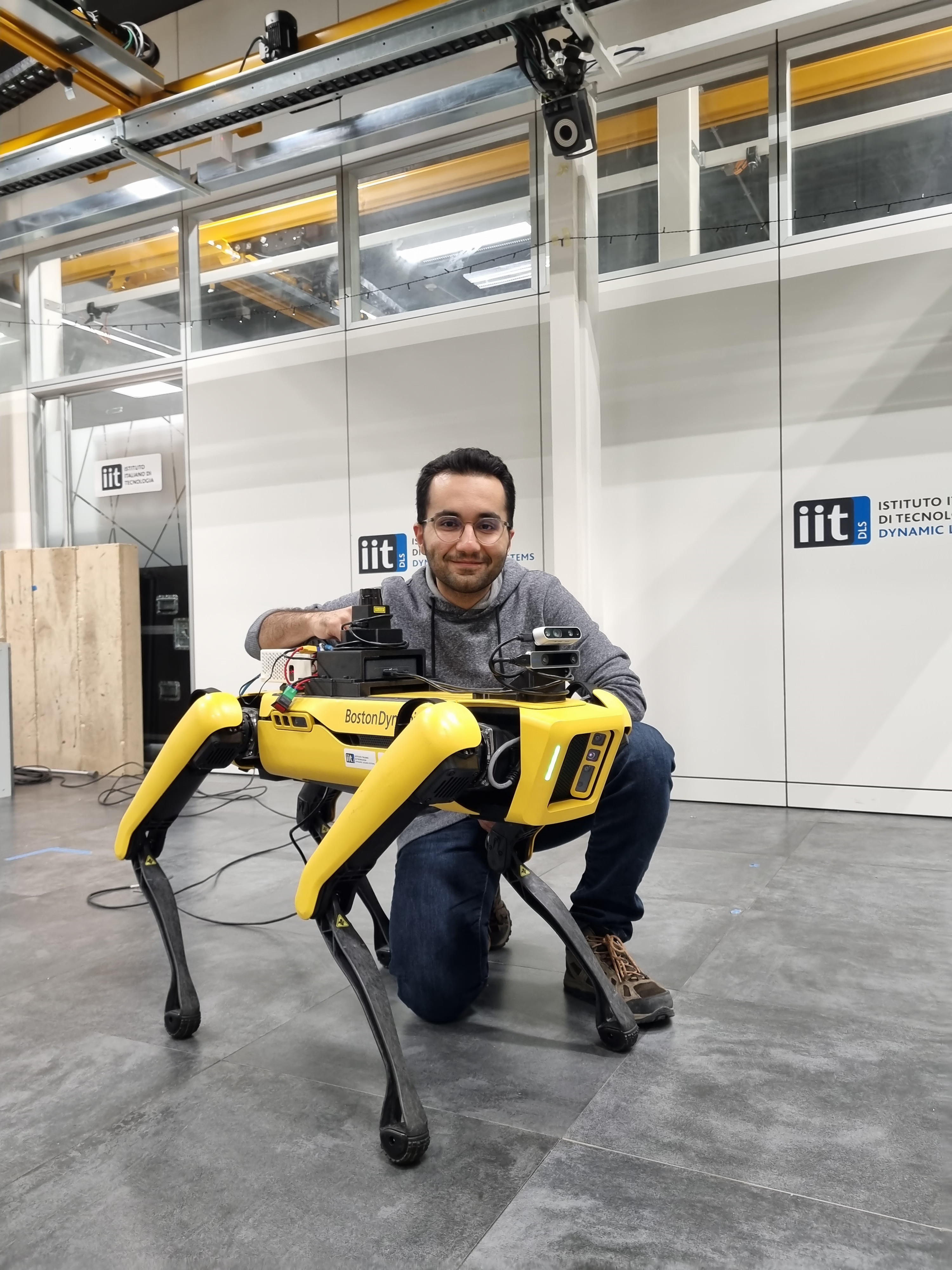 Working with Spot at Dynamic Legged Systems during thesis research